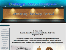 Tablet Screenshot of drehorgelspieler.ch